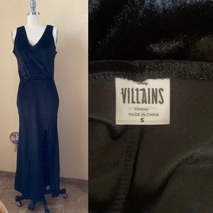 Spirit Disney Womens' Villains Women's Dress Size S Black Velvet Maxi